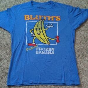 Ripple Junction Blue Short Sleeve Tee with Graphic Design